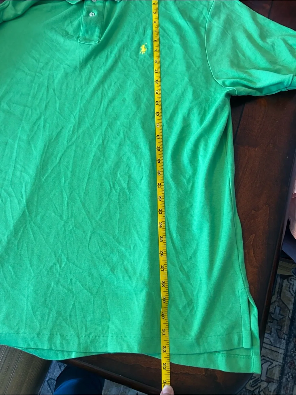 Vintage Polo Ralph Lauren Shirt 2XL Green Classic Core Pony‎ Logo Preppy Men XXL